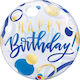 Balloon Bubble Jumbo Round Blue 56cm