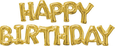 Balloon Birthday-Celebration Letter Gold