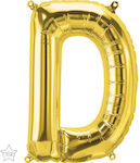 Balloon Foil Letter D Gold