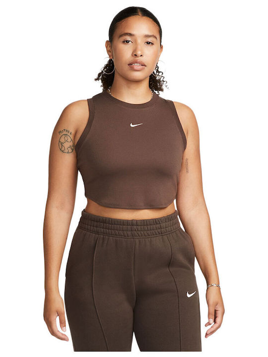 Nike Sportswear Γυναικείο Αθλητικό Crop Top Αμά...