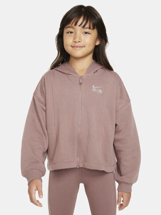 Nike Kids Sweatshirt with Hood and Pockets Purp...