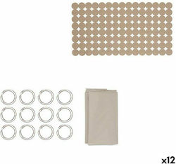 Berilo Bathtub Mats with Suction Cups Beige 63x68cm 12pcs