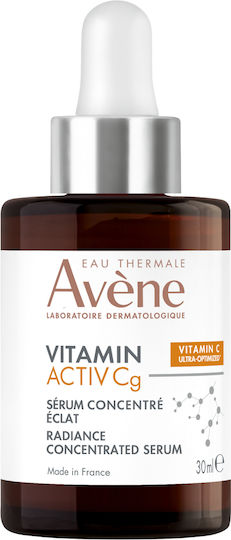Eau Thermale Avène Anti-Aging Serum Gesicht mit Bakuchiol & Vitamin C für Strahlkraft & Flecken 30ml