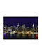 Manhattan New York Noaptea Cadru pe Pânză 45x30cm