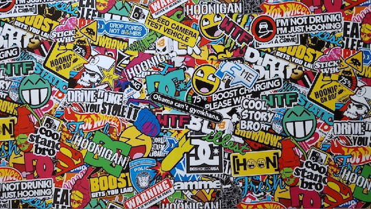 Decorative Sticker Glass Boom 1pcs 100x135cm