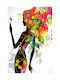 Girl 1 Rahmen auf Segeltuch 30x45cm