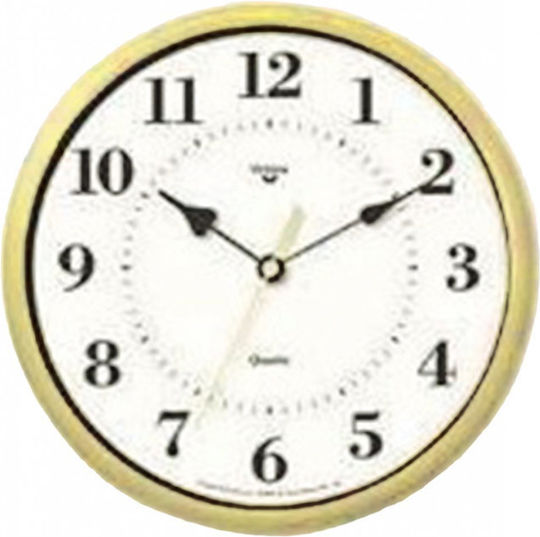 Virtime Ρολόι Τοίχου Ξύλινο Δρυς Ø23cm