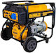 DEWALT Generators Benzin mit Kickstart, Rädern und maximaler Leistung 8.1kVA