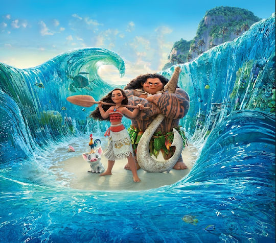 Moana On Wave Κάδρο σε Καμβά 60x40cm