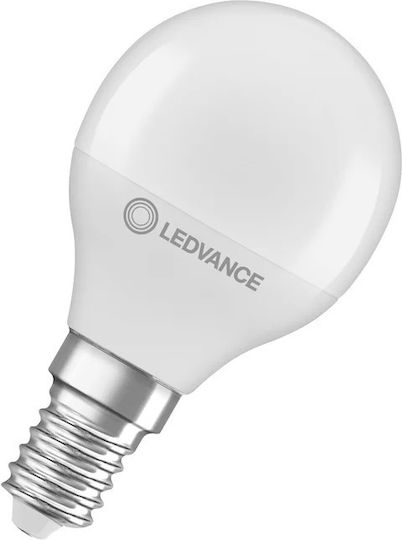 Ledvance Λάμπα LED 4.9W για Ντουί E14 και Σχήμα G45 Θερμό Λευκό 470lm