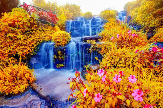 Αυτοκόλλητη Ταπετσαρία Τοίχου Cascada51 270x200cm Πλενόμενη