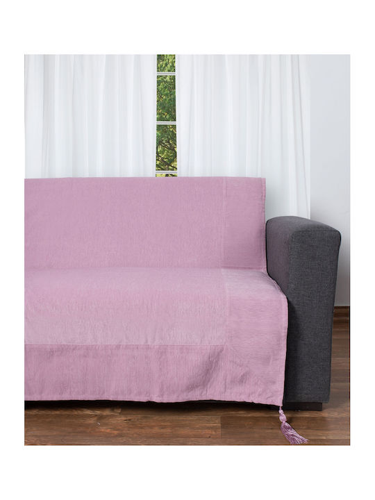 Silk Fashion 281 Ριχτάρι Πολυθρόνας Chenille 180x180εκ. Λιλά 6978000005078
