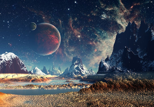Tapet Autocolant De Perete Universe In Future 220x135cm Lavabil