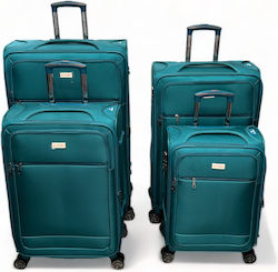 Olia Home Travel Suitcases Petrol with 4 Wheels Set 4pcs