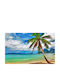 Tapet Autocolant De Perete Beach Palm Tree 200x150cm Lavabil