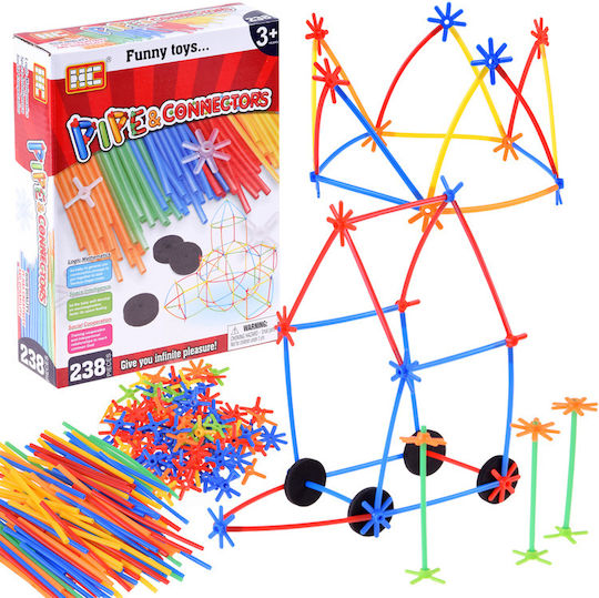 4M Plastic Construction Toy Tubes Straws Sticks for Children 3+ years+ Years