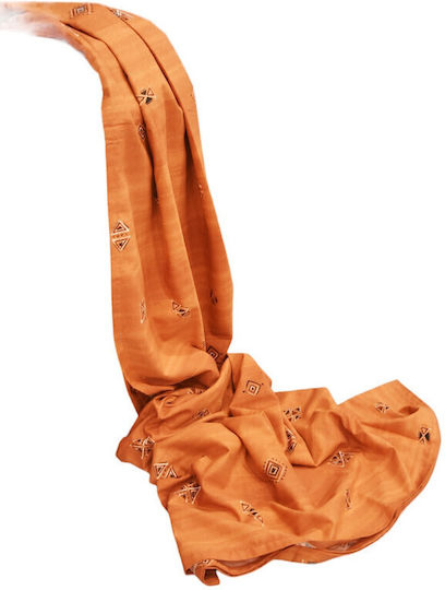 Decotelia Orange Pencil Pleat Curtain 520x270cm