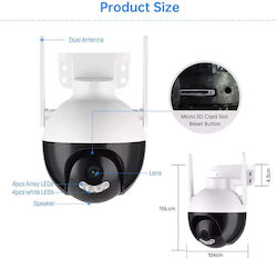 Jortan IP Überwachungskamera 1080p Full HD Wasserdicht mit Lautsprecher