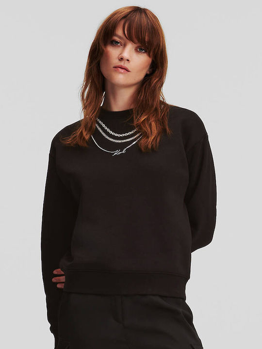 Karl Lagerfeld Women's Blouse Long Sleeve black