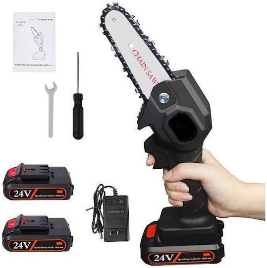 Battery Chainsaw 24V with Blade 15.24cm