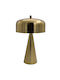Fylliana 23208 Metal Table Lamp for Socket E27 with Gold Shade and Base