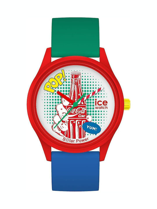 Ice Ανδρικό Ρολόι 40mm Μπαταρίας με Καουτσούκ Λουράκι