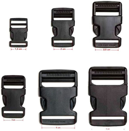 Marbert Clip for Camping Backpack 25mm Black 25mm