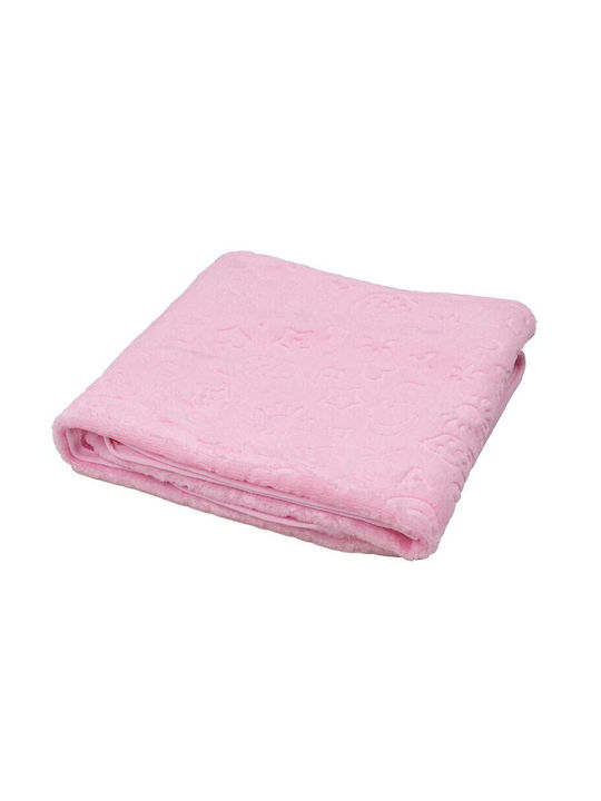 Kamtex Baby Decke Wickeltücher für Kinderzimmer Rosa 100x90cm