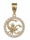 Scorpio Charm Zodiac Sign Scorpio In 9 K Gold With Zircon