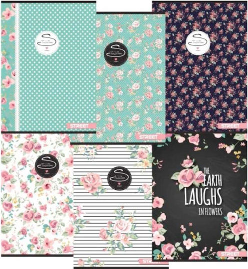 Street Heft Geregelt A4 Flowers 1Stück (Μiverse Designs)