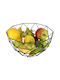 ikonka Obstschale Metallisch Schwarz 26x26x14cm