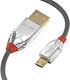 Lindy Regular USB 2.0 to micro USB Cable Γκρι 3m (36653)