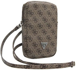 Guess 4g Triangle Logo Wallet Arm Band Brown GUWBZP4GFTSW