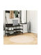 vidaXL Anti-slip Rug Round Beige