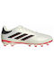 Adidas Copa Pure II League MG Low Football Shoes with Cleats Ivory / Core Black / Solar Red