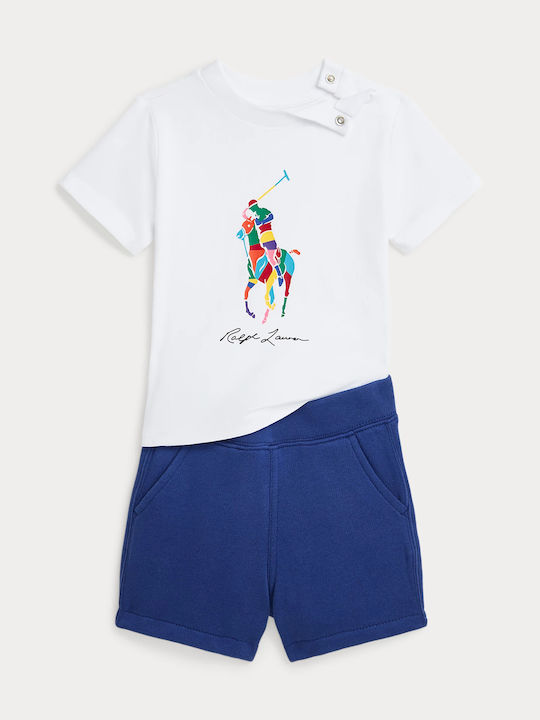 Ralph Lauren Kids Set with Shorts Summer 2pcs White