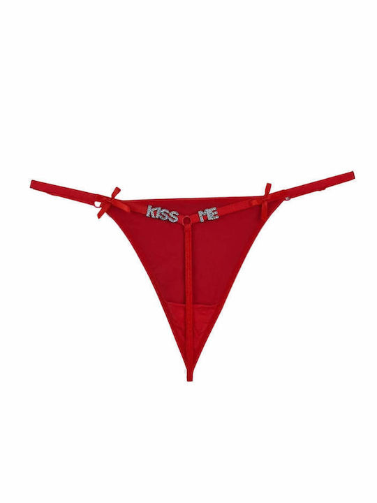 Senses 0034 Cotton Women's String Red