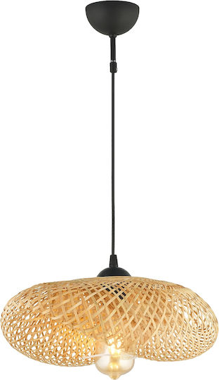 ArteLibre Hydrus Pendant Light Black with Socket E27 43x80cm