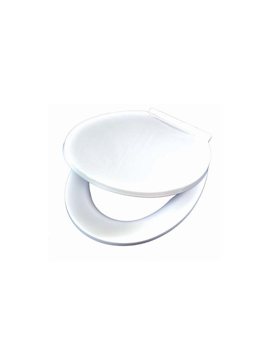 Sidirela Toilettenbrille Soft-Close Kunststoff 42x36cm Weiß