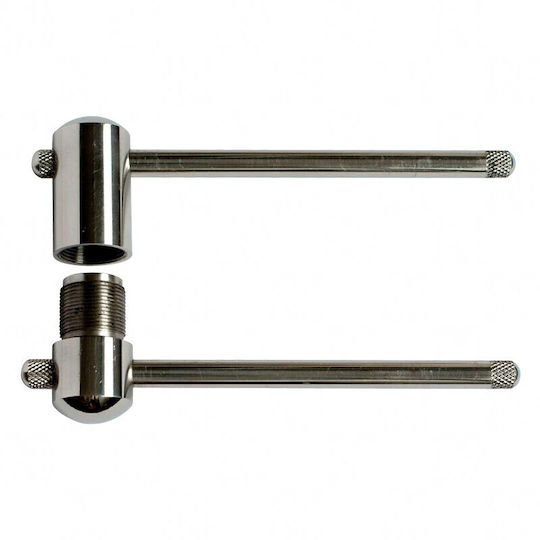 Metal Steel Cue Clamp Tool Tips Εργαλείο Μπιλιάρδου Γκρι 1τμχ 16401