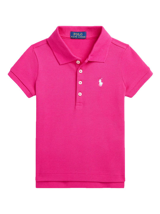 Ralph Lauren Kids Polo Short Sleeve Fuchsia