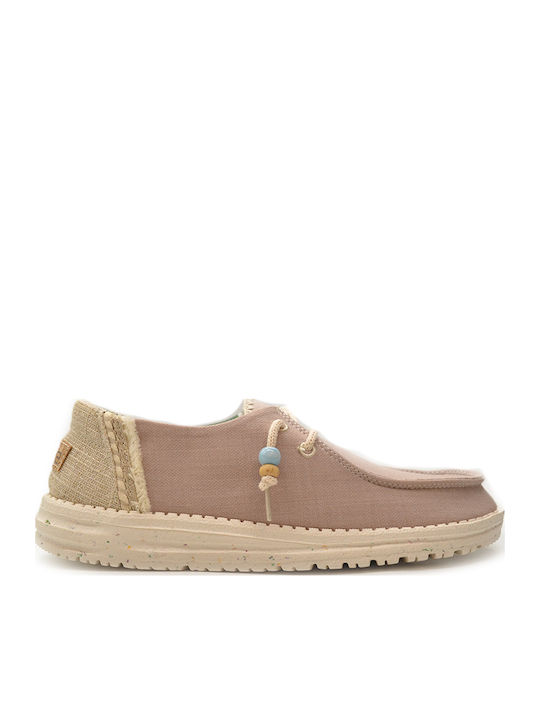 Hey Dude Wendy Women's Moccasins in Pink Color