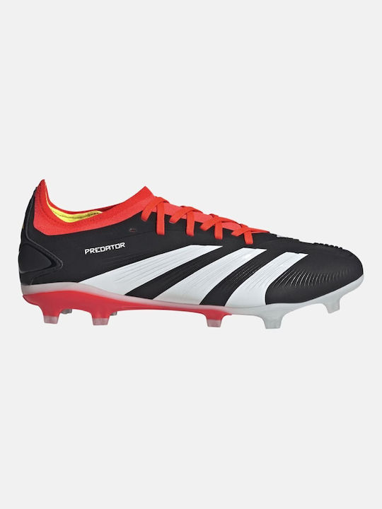 Adidas Predator Pro FG Χαμηλά Ποδοσφαιρικά Παπούτσια με Τάπες Core Black / Cloud White / Solar Red