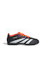 adidas Predator Club Football Shoes with Molded Cleats Core Black / Cloud White / Solar Red