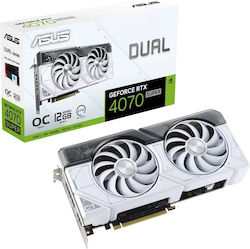 Asus GeForce RTX 4070 Super 12GB GDDR6X Weiße OC-Ausgabe Grafikkarte