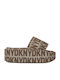 DKNY Flatforms Women's Sandals Brown