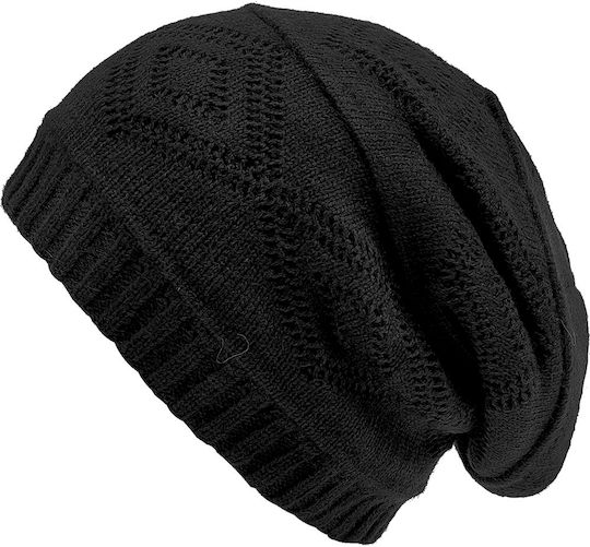 Beanie Unisex Beanie Gestrickt in Schwarz Farbe