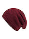 Beanie Unisex Beanie Knitted in Red color