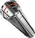 Artkamin Καμινάδα Καπνοδόχου Inox 500mm Ασημί