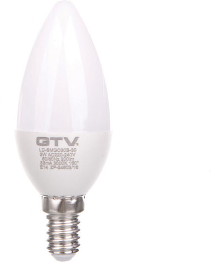Gtv Λάμπα LED 3W για Ντουί E14 και Σχήμα G45 Θερμό Λευκό 200lm